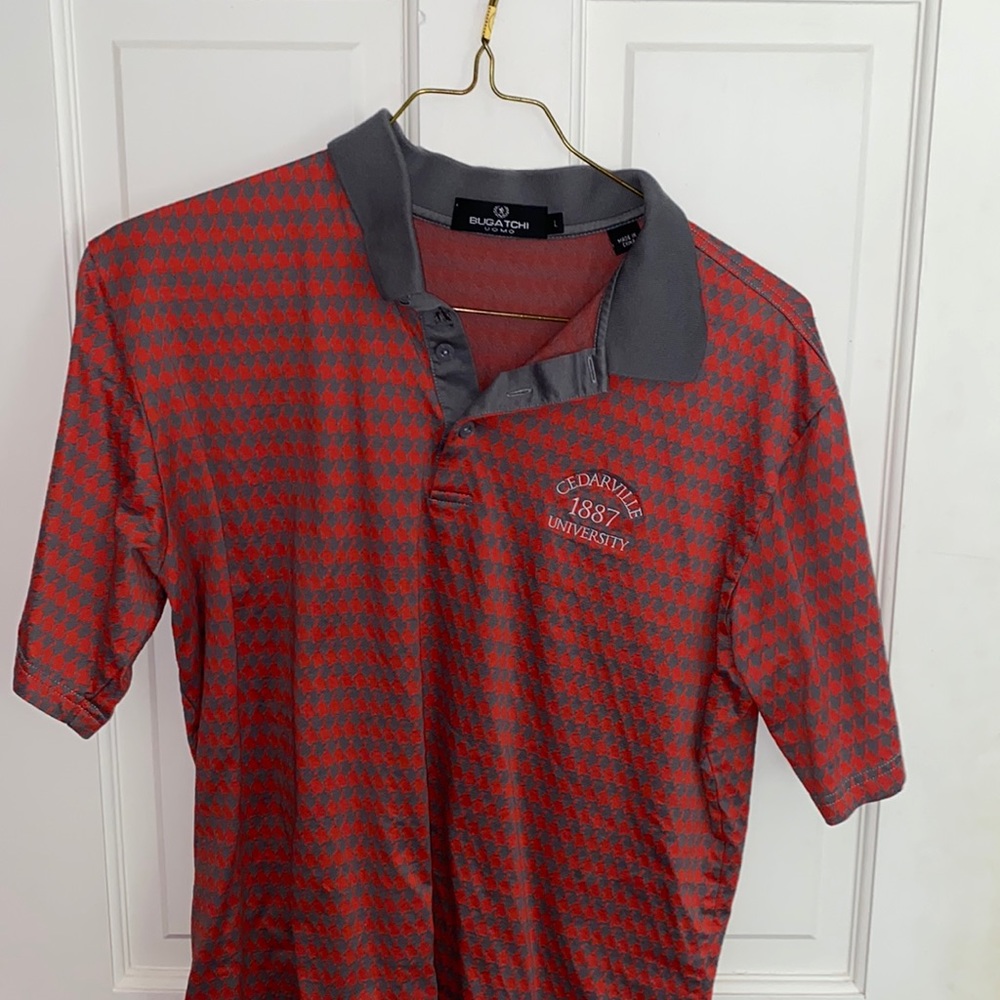 Cederville University Polo Golf Shirt (Bugatchi)